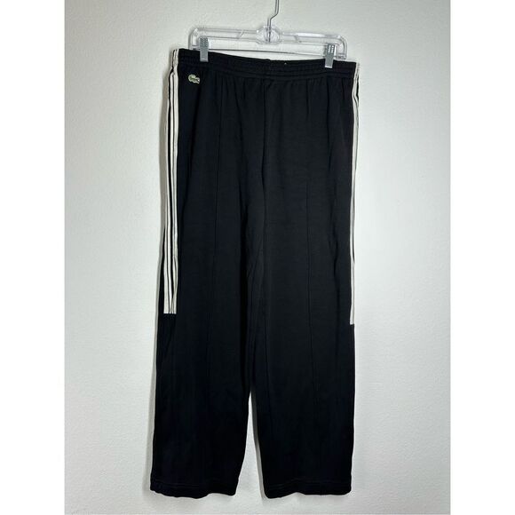 Lacoste Sport Men’s Black Sweatpants Size 5 (Large) Logo EUC - Picture 1 of 6